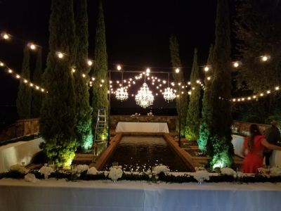 Reflection Pool Design Crystal Chandeliers